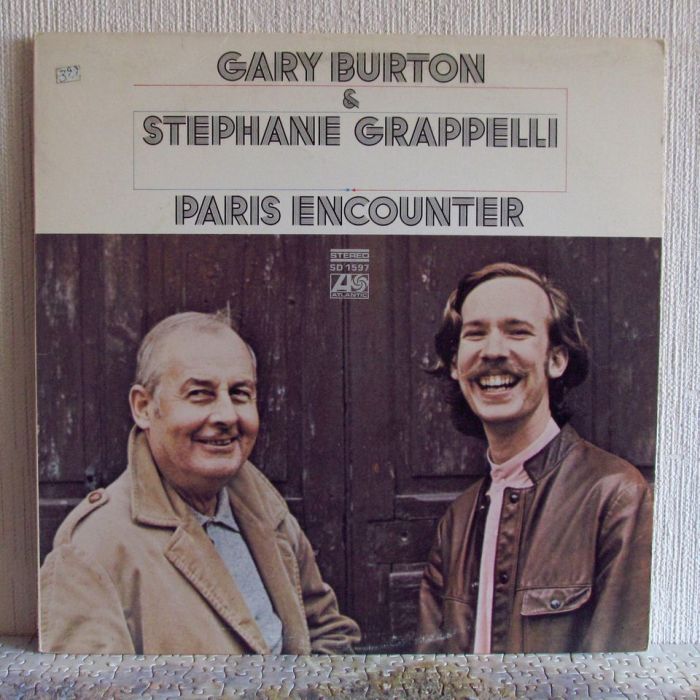 Платівка Гері Бертон і Стефан Граппеллі  | Gary Burton & Stephane Grappelli - Paris Encounter