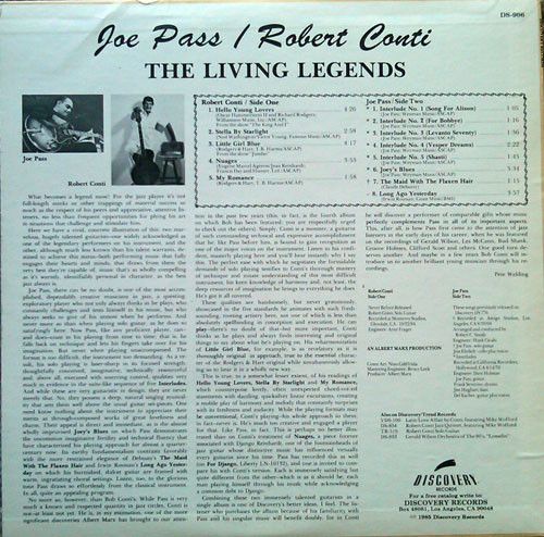 Платівка Джо Пасс| Joe Pass / Robert Conti - The Living Legends