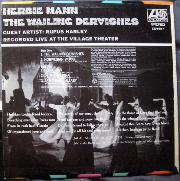 Платівка Гербі Манн |  Herbie Mann - The Wailing Dervishes album cover More images