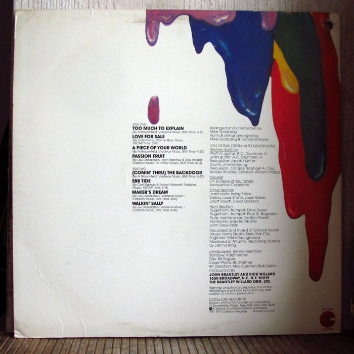 Платівка Лу Дональдсон | Lou Donaldson – Color As A Way Of Life