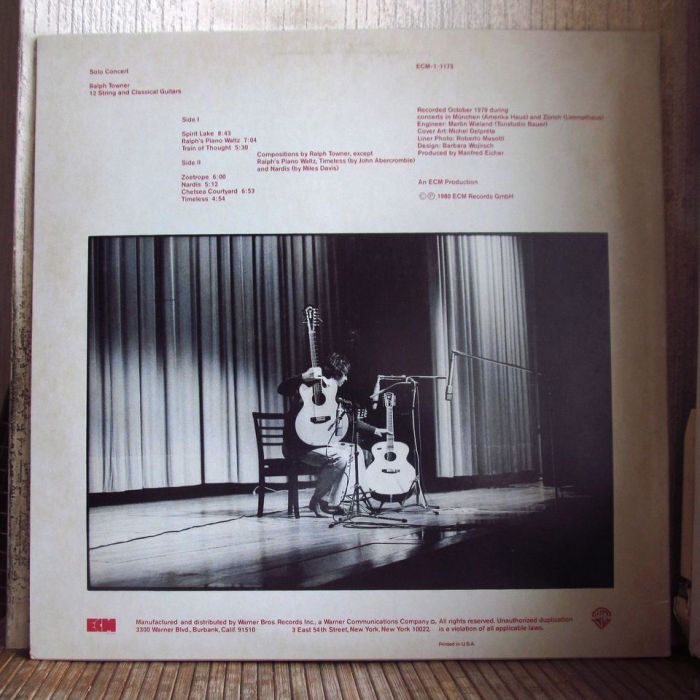 Платівка Ральф Таунер | Ralph Towner – Solo Concert
