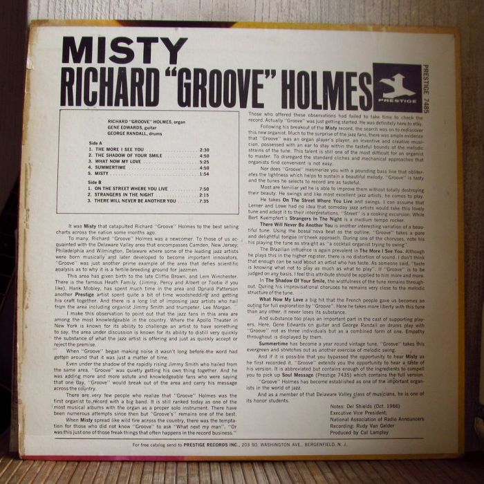 Платівка Річард "Грув" Холмс | Richard "Groove" Holmes – Misty