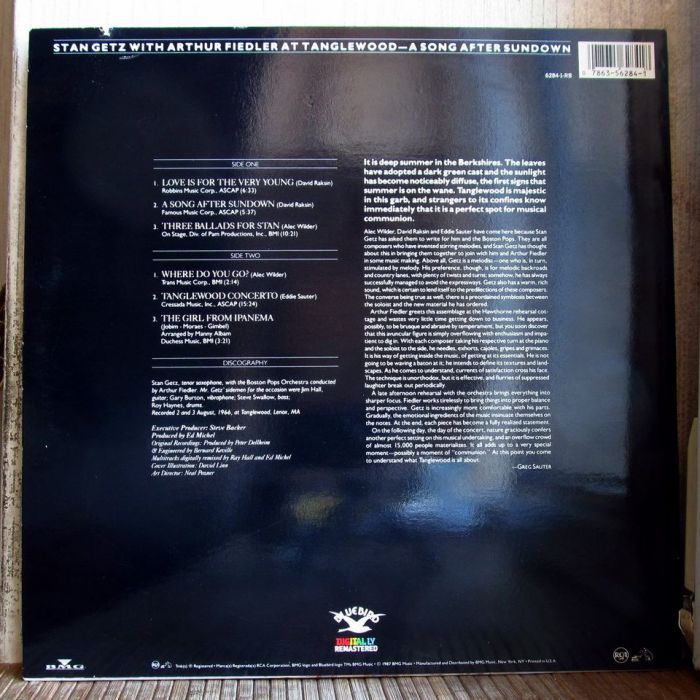 Платівка Стен Гетц | Stan Getz With Arthur Fiedler – A Song After Sundown