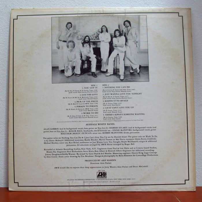 Платівка Аверейдж Вайт Бенд | Average White Band – AWB