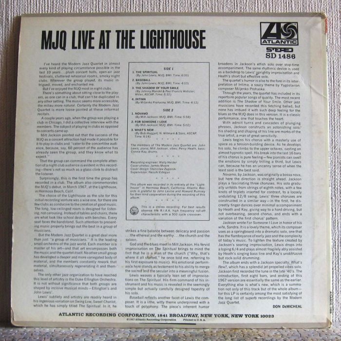 Платівка Модерн Джаз Квартет- | The Modern Jazz Quartet – Live At The Lighthouse