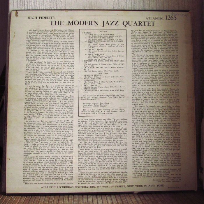 Платівка Модерн Джаз Квартет- | The Modern Jazz Quartet – Modern Jazz Quartet