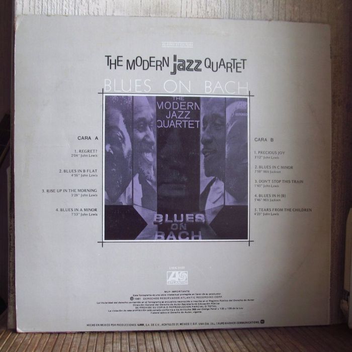Платівка Модерн Джаз Квартет|The Modern Jazz Quartet – Blues On Bach