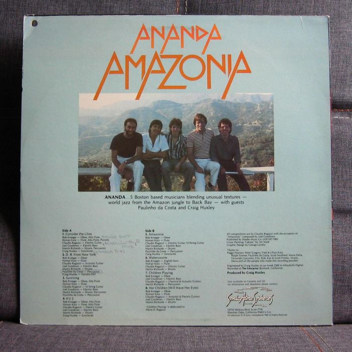 Платівка Ананда - Амазонія | Ananda  – Amazonia