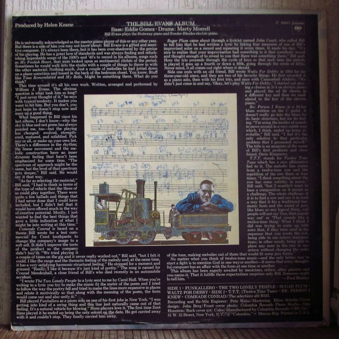 Платівка Біл Еванс | Bill Evans – The Bill Evans Album