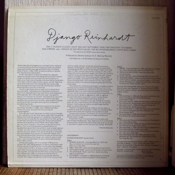 Платівка Джанго Рейнхардт | Django Reinhardt And The Guitars Unlimited  - Swing It Lightly