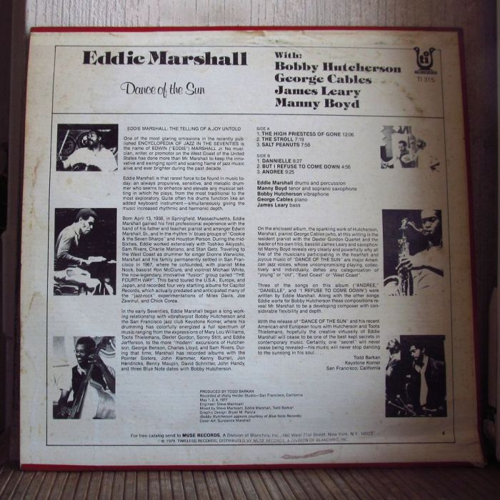 Платівка Едді Маршалл| Eddie Marshall – Dance Of The Sun