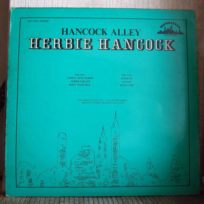 Платівка Гербі Генкок | Herbie Hancock – Hancock Alley