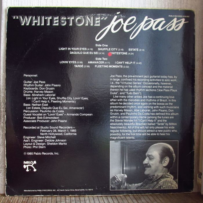 Платівка Джо Пасс| Joe Pass – Whitestone