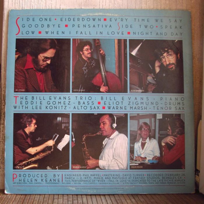 Платівка Біл Еванс Тріо з Лі Конітз та Уорн Марш | Bill Evans Trio With Lee Konitz & Warne Marsh – Crosscurrents