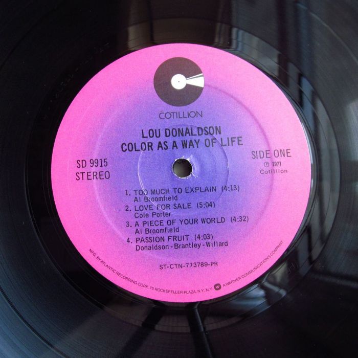 Платівка Лу Дональдсон | Lou Donaldson – Color As A Way Of Life