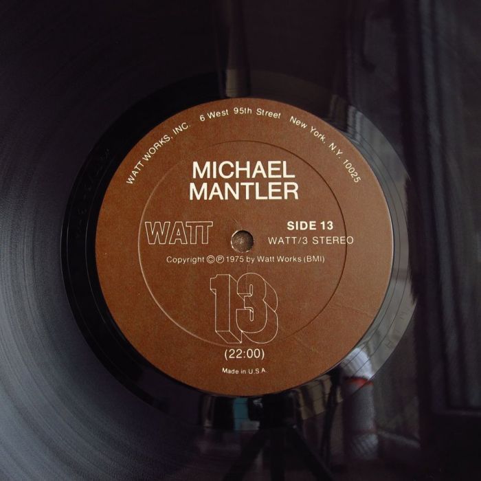 Платівка Майкл Мантлер | Michael Mantler / Carla Bley – 13 & 3/4