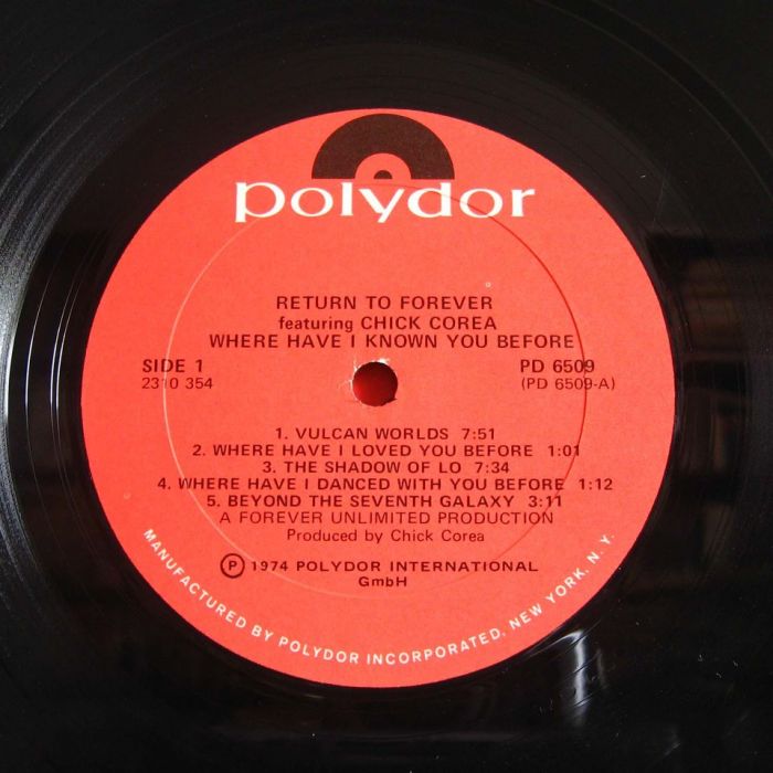 Платівка Ретурн Ту Форева  | Return To Forever Featuring Chick Corea - Where Have I Known You Before
