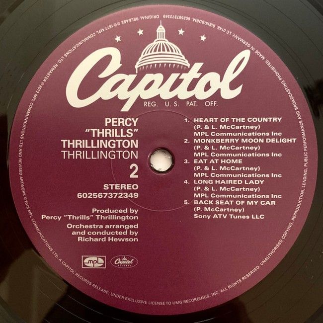 Percy "Thrills" Thrillington – Thrillington 