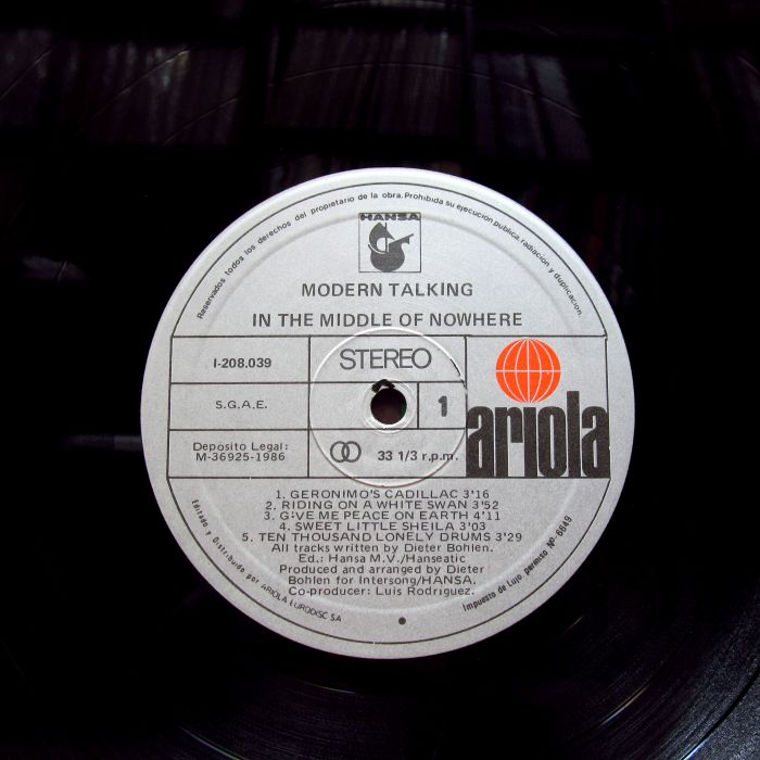 Платівка Модерн Токінг | Modern Talking – In The Middle Of Nowhere - The 4th Album