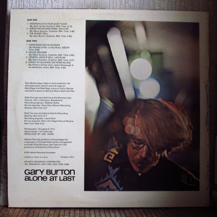 Платівка Гарі Бартон |Gary Burton - Alone At Last