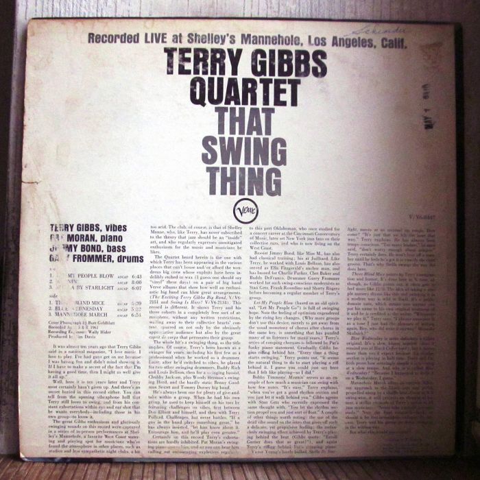 Платівка Тері Гібс Квартет|Terry Gibbs Quartet – That Swing Thing!