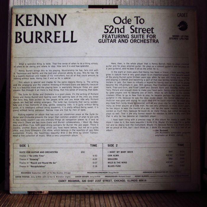 Платівка Кенні Беррелл | Kenny Burrell – Ode To 52nd Street