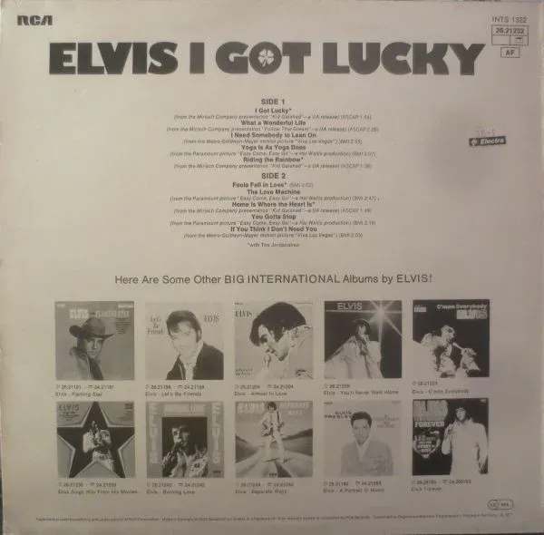 Платівка Elvis Presley – I Got Lucky | Елвіс Преслі –Мені пощастило