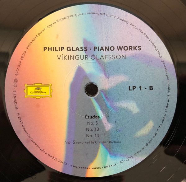 Платівка Philip Glass · Vikingur Olafsson – Piano Works|Філіп Гласс/Вікінгур Олафссон-Фортепіанні твори
