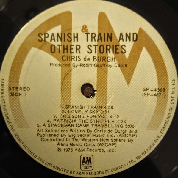 Платівка Chris de Burgh – Spanish Train And Other Stories | Кріс де Бург
