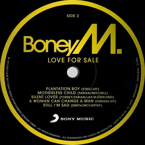 Платівка Boney M - Love For Sale|Боні М.-Любов на продаж