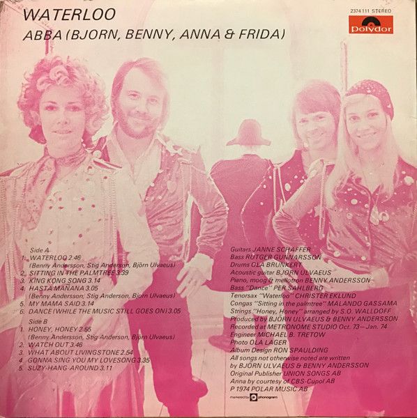 Платівка ABBA, (Bjorn, Benny, Anna & Frida) – Waterloo