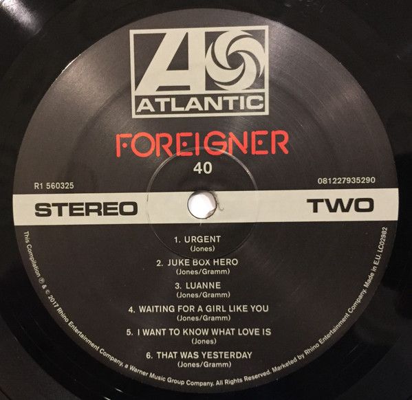 Платівка Foreigner – 40|Іноземець-40(2xLP)