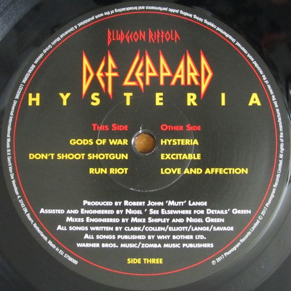 Платівка Def Leppard – Hysteria|Деф Лепард(2xLP)