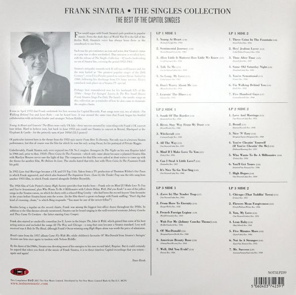 Платівка Sinatra – The Singles Collection (The Best of the Capitol Singles)|Френк Сінатра(3xLP)