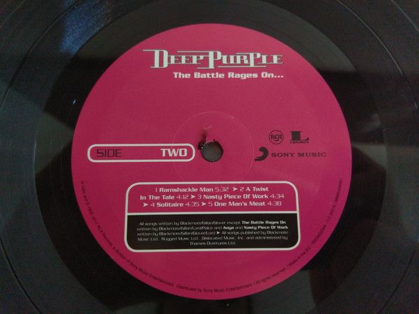 Платівка Deep Purple – The Battle Rages On...|Глибокий фіолетовий-Битва триває...