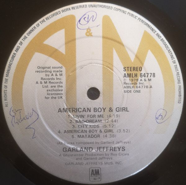 Платівка Garland Jeffreys-American Boy & Girl|Гарленд Джеффріс-Амереканські хлопчик та дівчинка