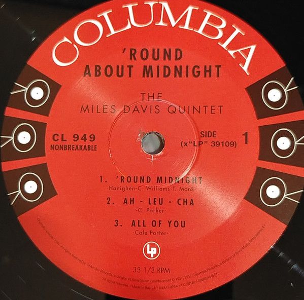 Платівка Miles Davis - Round About Midnight|Майлз Девіс-Приблизно опівночі