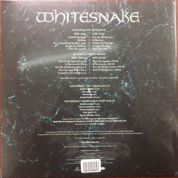 Платівка Whitesnake – 1987|Біла змія-1987(2xLP)