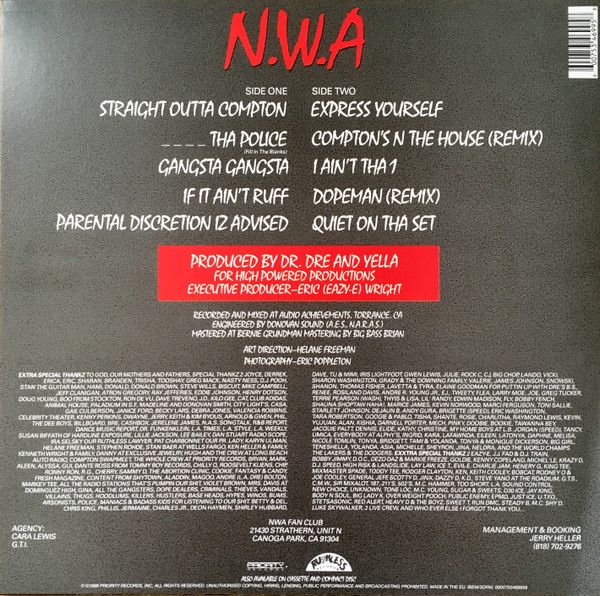 Платівка N.W.A – Straight Outta Compton| N.W.A - Прямо з Комптона
