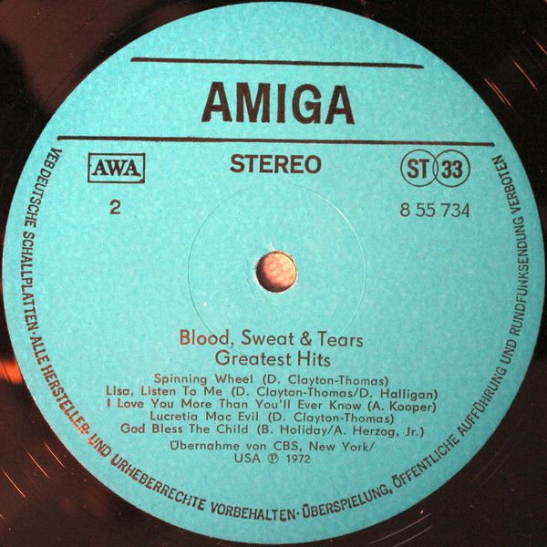 Платівка Blood, Sweat & Tears – Blood, Sweat & Tears Greatest Hits