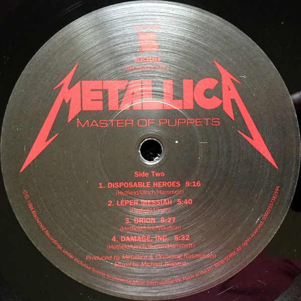 Платівка Metallica – Master Of Puppets|Металіка-Лялькар