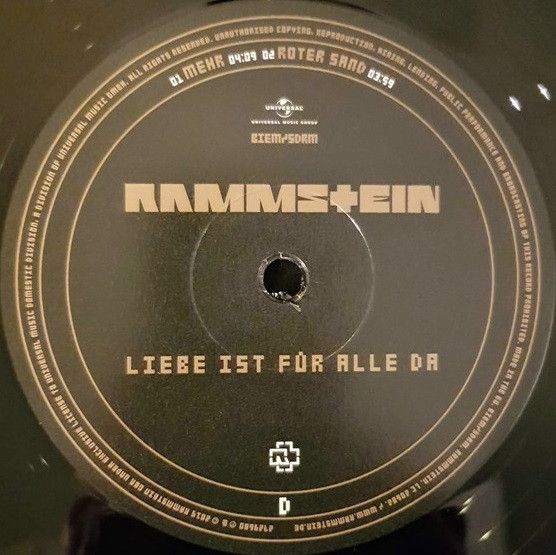 Платівка Рамштайн - Любов є для кожного | Rammstein – Liebe Ist Fur Alle Da(2xLP)