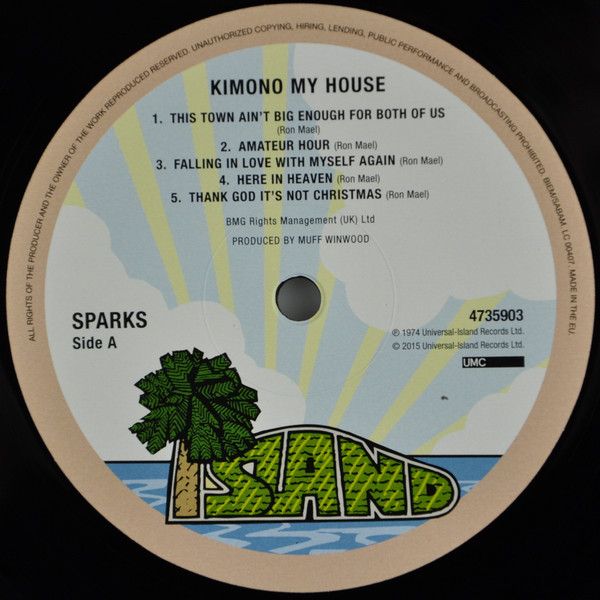 Платівка Sparks – Kimono My House|Іскри-Кімоно My House