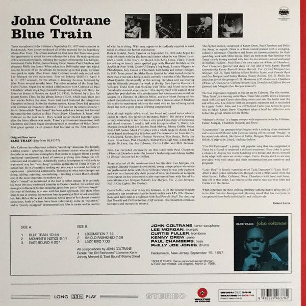 Платівка John Coltrane – Blue Train|Джон Колтрейн-Синій потяг(LP, Red