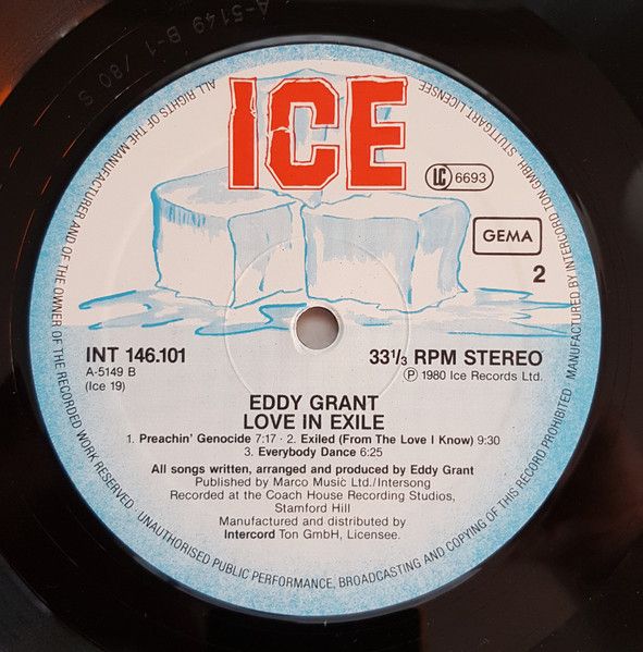 Платівка Eddy Grant – Love In Exile | Едді Грант