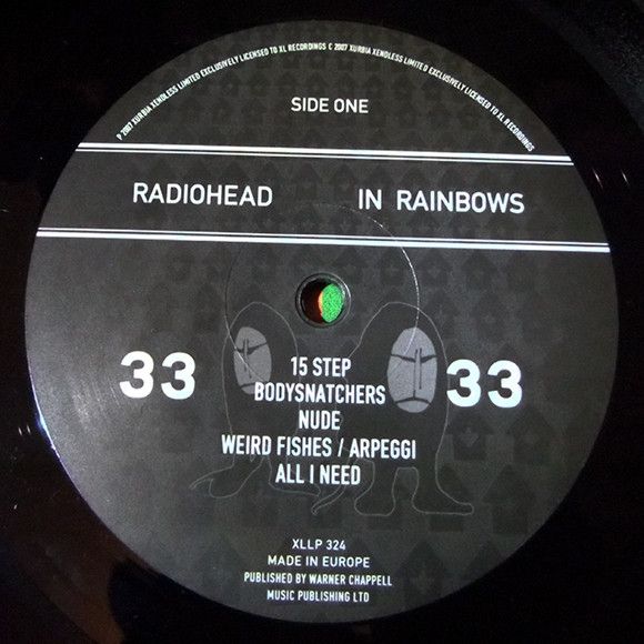 Платівка Radiohead – In Rainbows|Радіохед-В Веселках