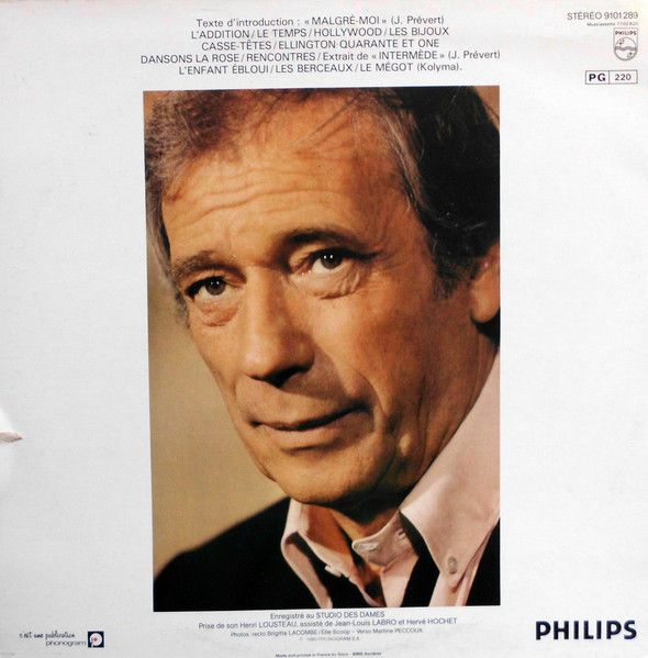 Платівка Yves Montand – Montand D'Hier Et D'Aujourd'Hui