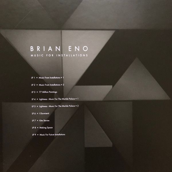 Платівка Brian Eno – Music For Installations|Браян Іно-Музика для інсталяцій(9xLP)
