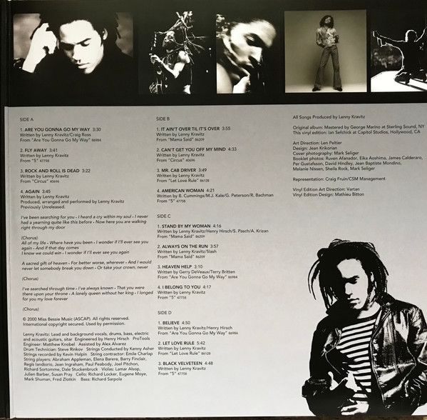 Платівка Lenny Kravitz – Greatest Hit|Ленні Кравіц(2xLP)