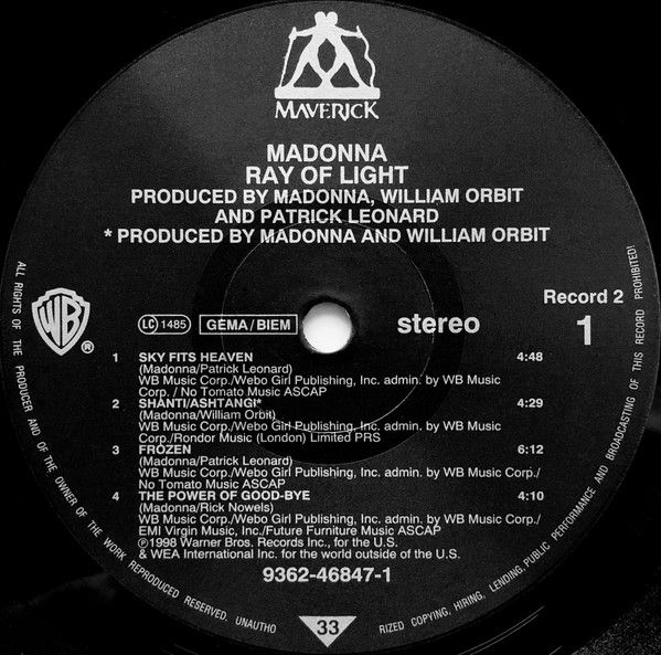 Платівка Madonna – Ray Of Light|Мадонна(2xLP)